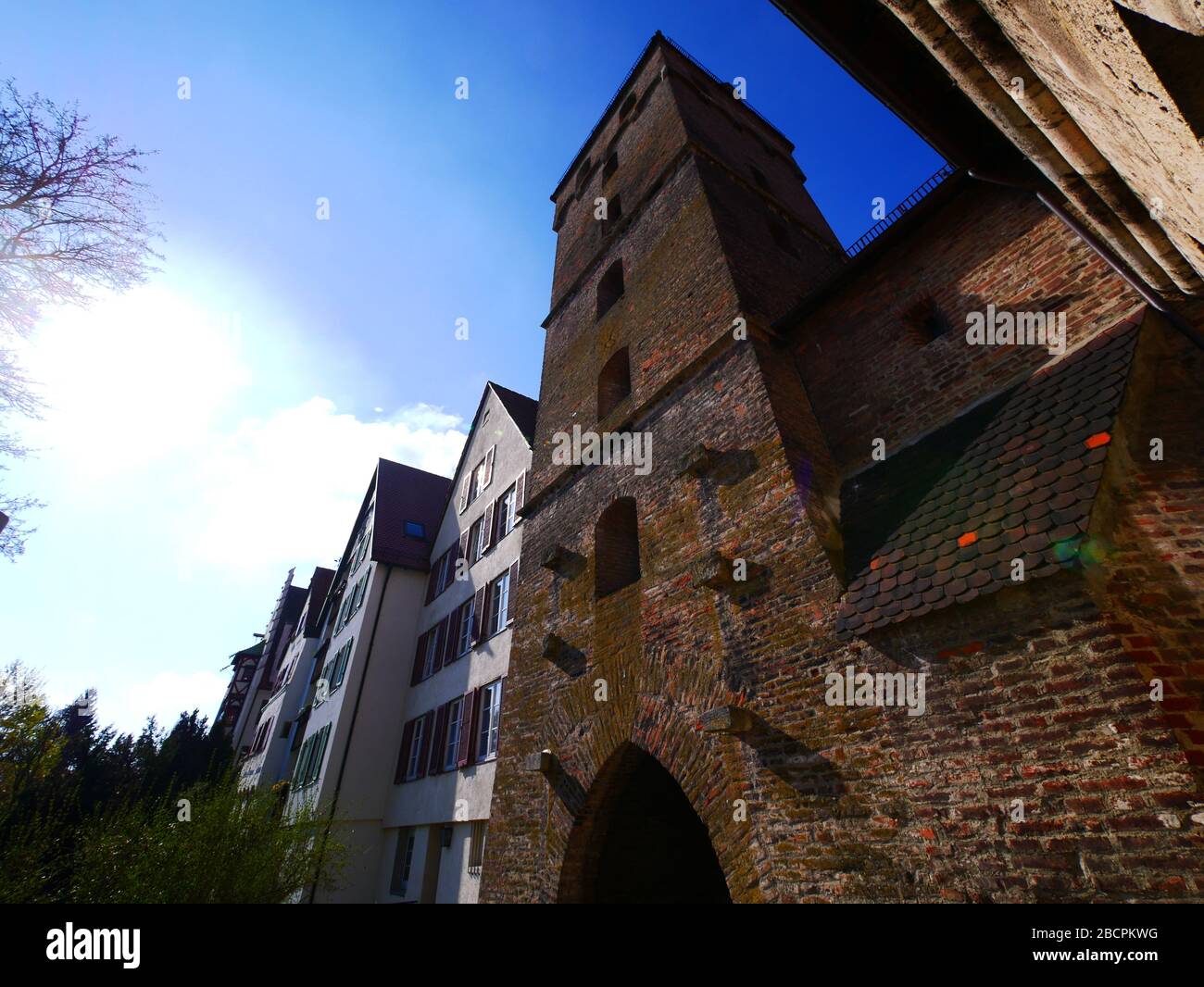 Ulm, Germany: The Butcher's tower (Metzgerturm) Stock Photo