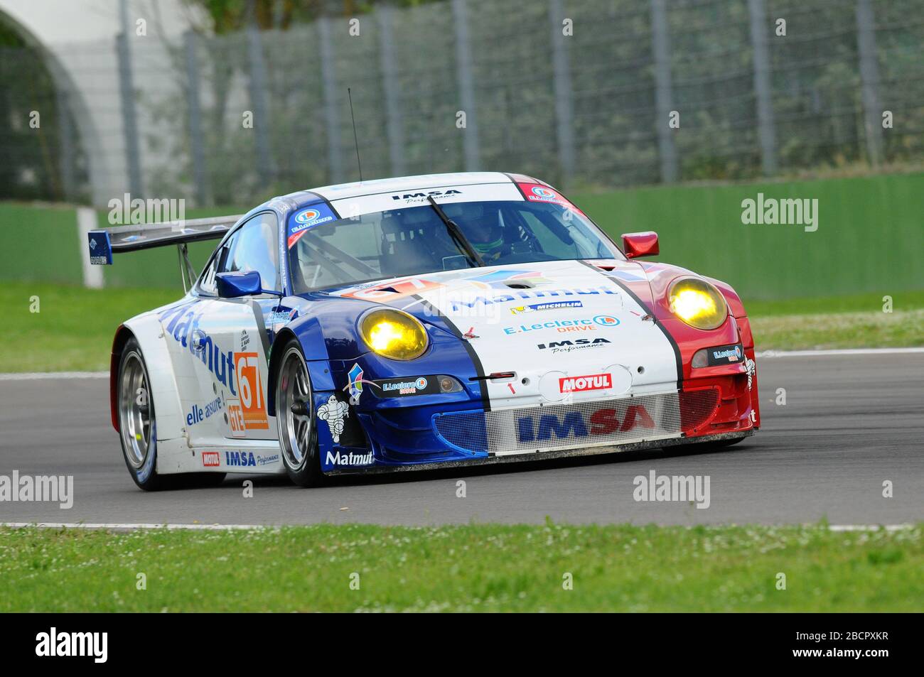 Imola, Italy May 17, 2013: Porsche 911 GT3 RSR of Team Imsa Performance ...