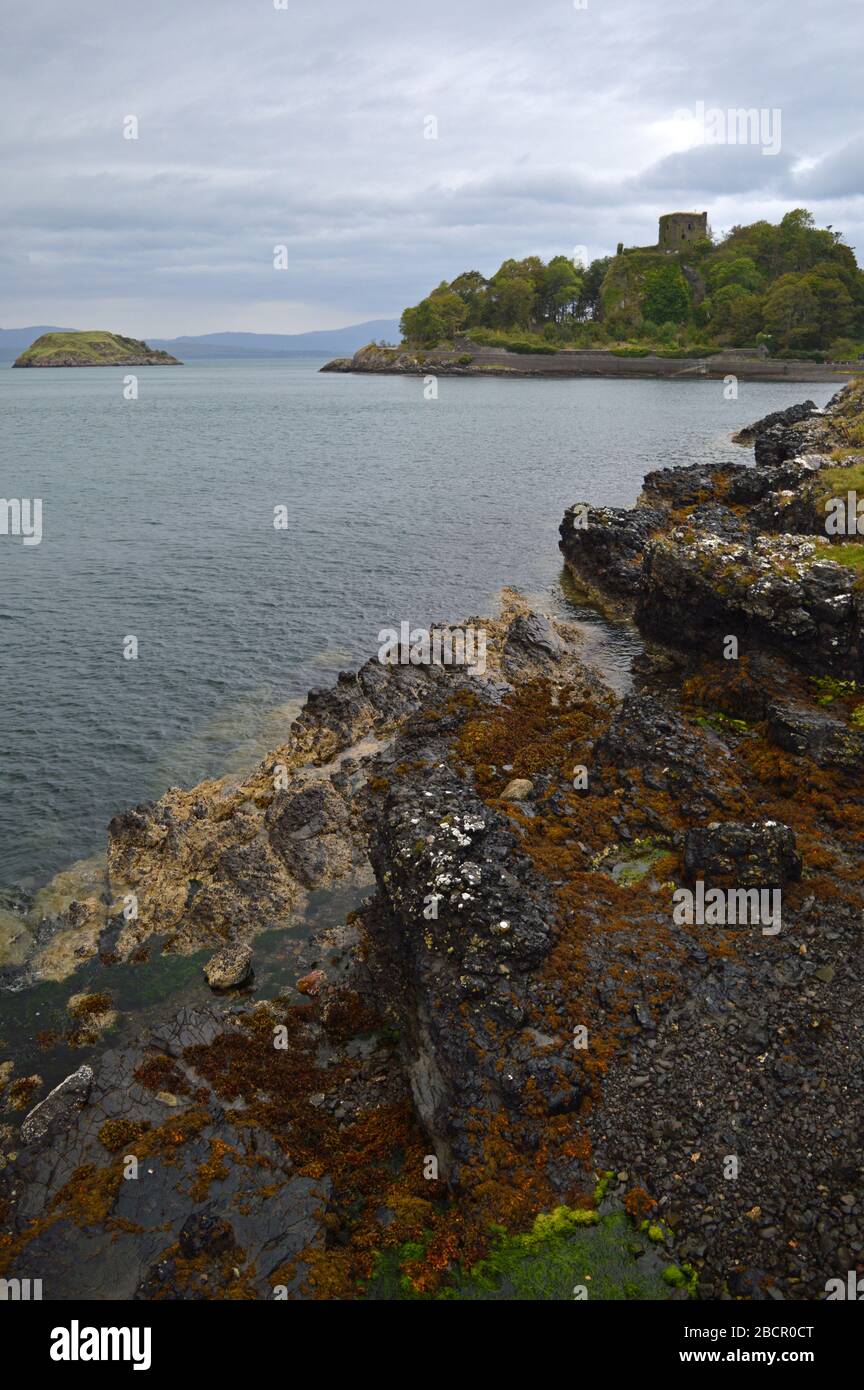 Dunollie Castle near Oban Scotland Stock Photo Alamy