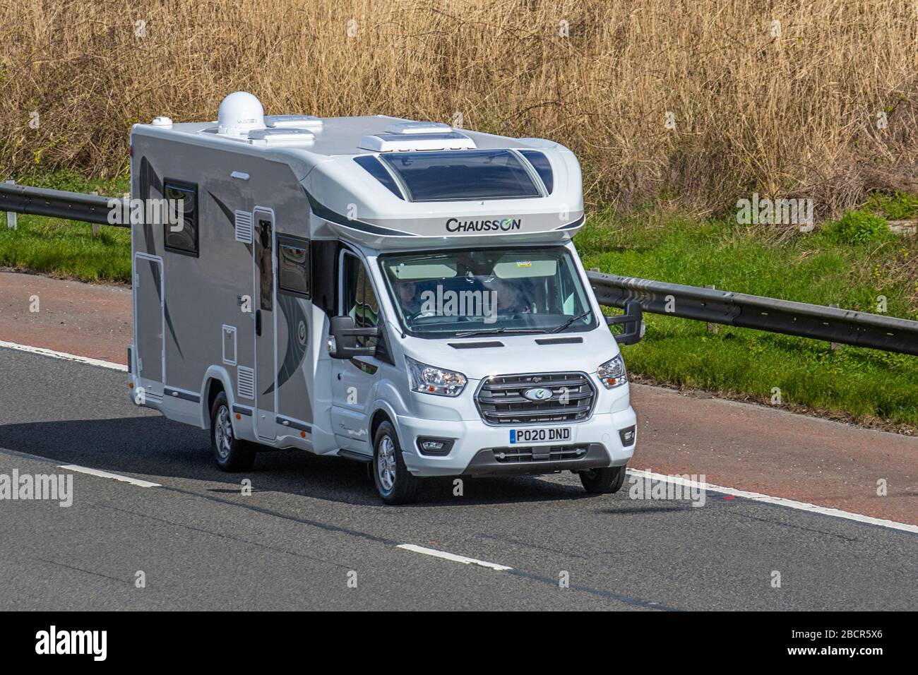 Chausson camper, Touring Caravans and Motorhomes, campervans, RV leisure  vehicle, family holidays, caravanette vacations, caravan holiday, life on  the road Stock Photo - Alamy