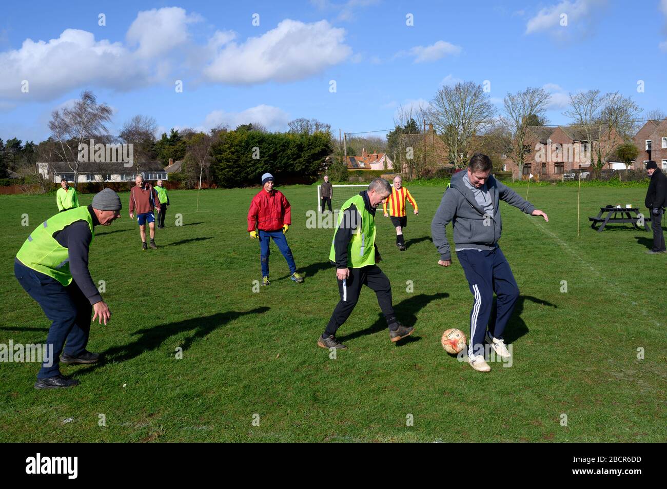 Walking football, Alderton, Suffolk, England Stock Photo Alamy