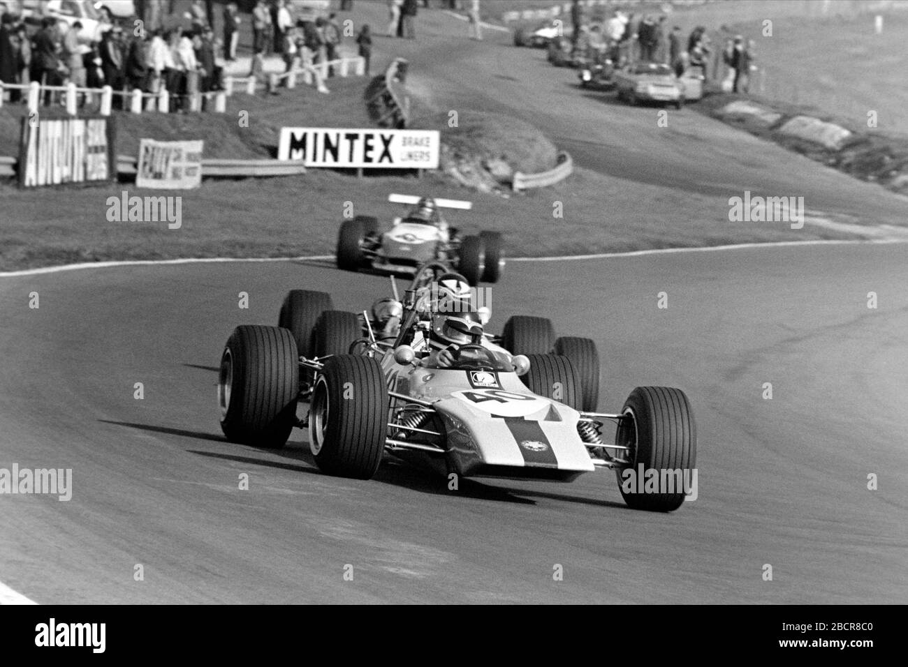 Carlos Pace, E.R. Hall Trophy 1970 B.R.S.C.C. MotorSport - Shell Super Oil British F3 Championship, Rd 12 M.C.D. Lombank British F3 Championship, Rd 13 Brands Hatch Circuit Stock Photo
