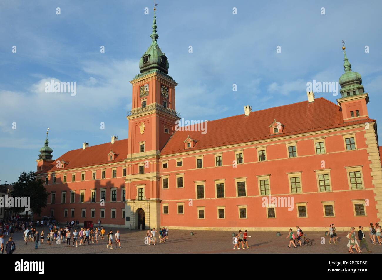 The Royal Castle, Castle Square, Old Town, August, Warsaw, Poland, 2019 Stock Photo