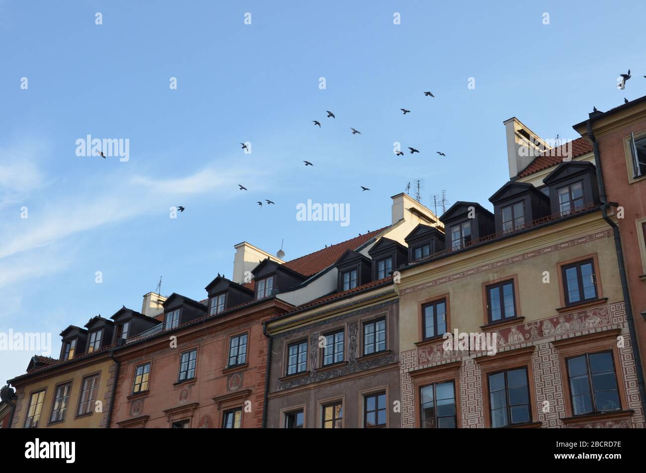 Old Town Market Place, Old Town, August, Warsaw, Poland, 2019 Stock Photo