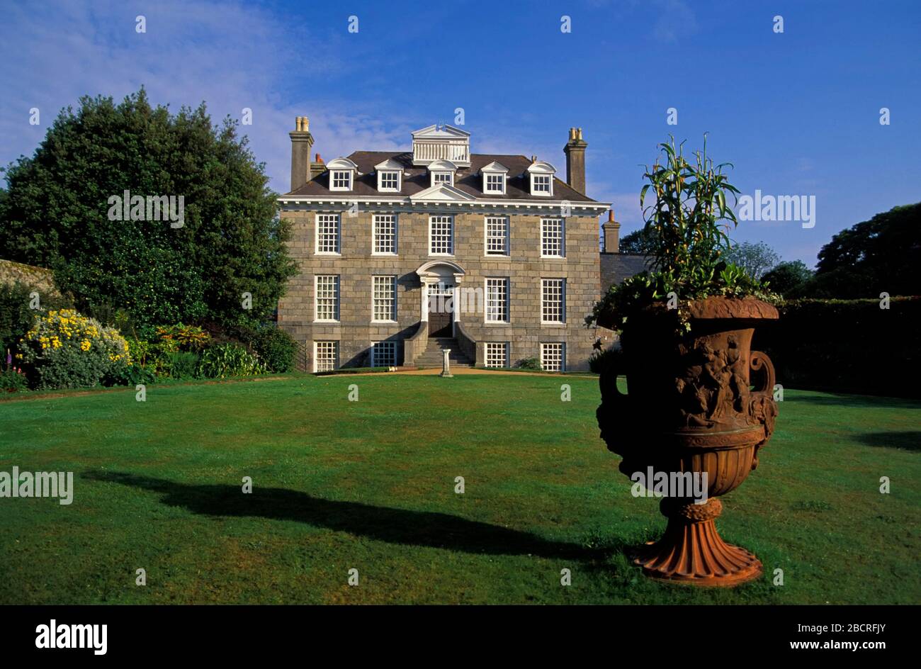 Sausmarez Manor, Guernsey island,  Channel Islands, United Kingdom, Europe Stock Photo