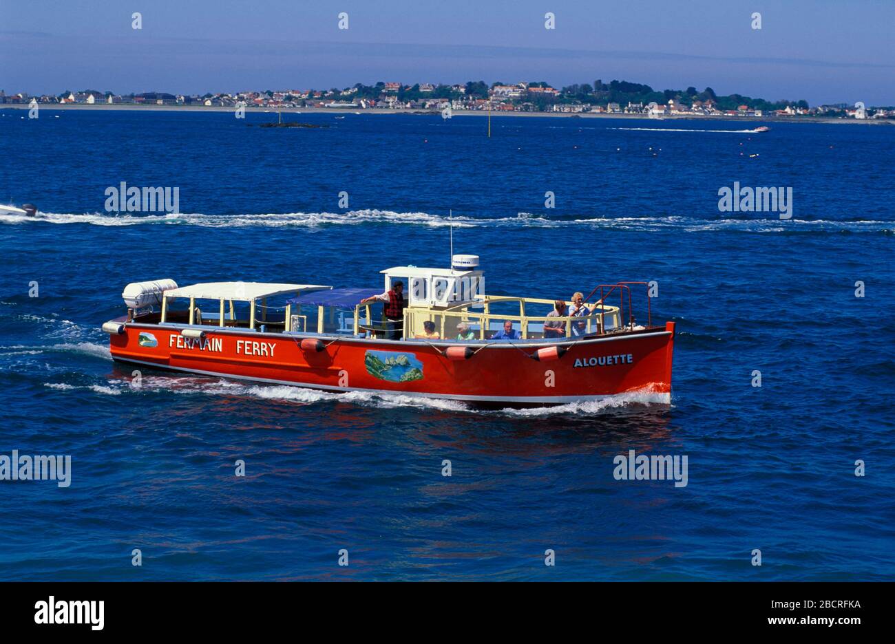 Tourist cruise ship  ALOUETTE, Guernsey, Channel Islands, Great Britain, Europe Stock Photo