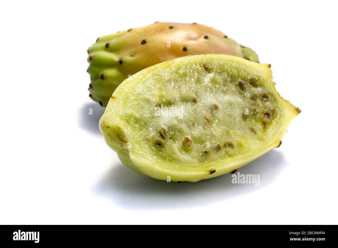 Prickly pears isolated on white background Stock Photo