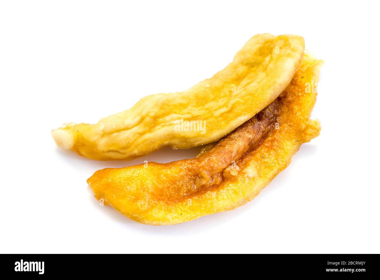 Dried honeydew melon isolated on white background Stock Photo