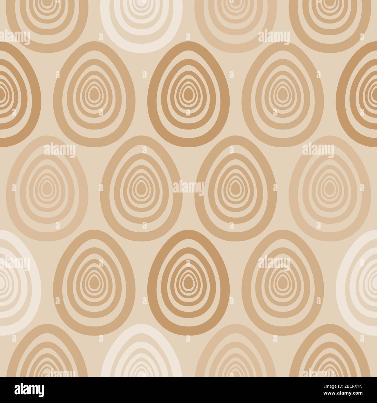 Easter golden painted eggs seamless art pattern Stock Vector