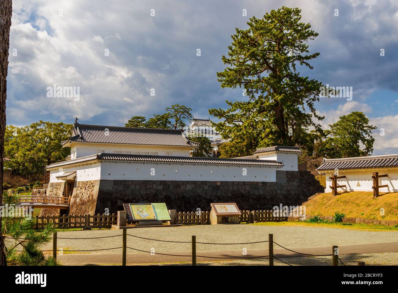 Visiting the Odawara Castle Park in Kanto Region Stock Photo