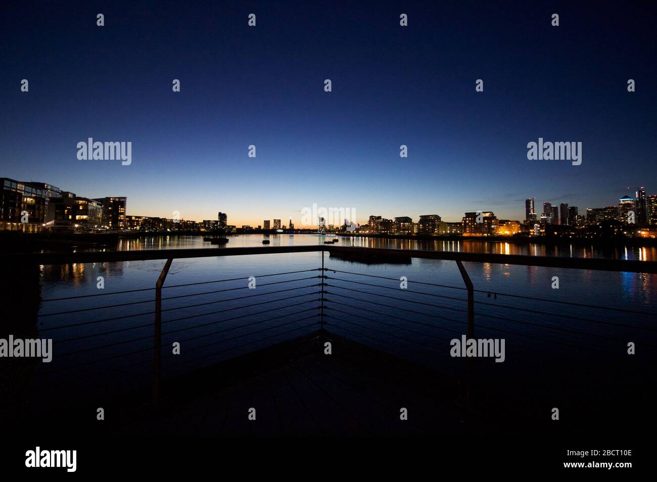 Thames Sunset, Greenwich, London Stock Photo