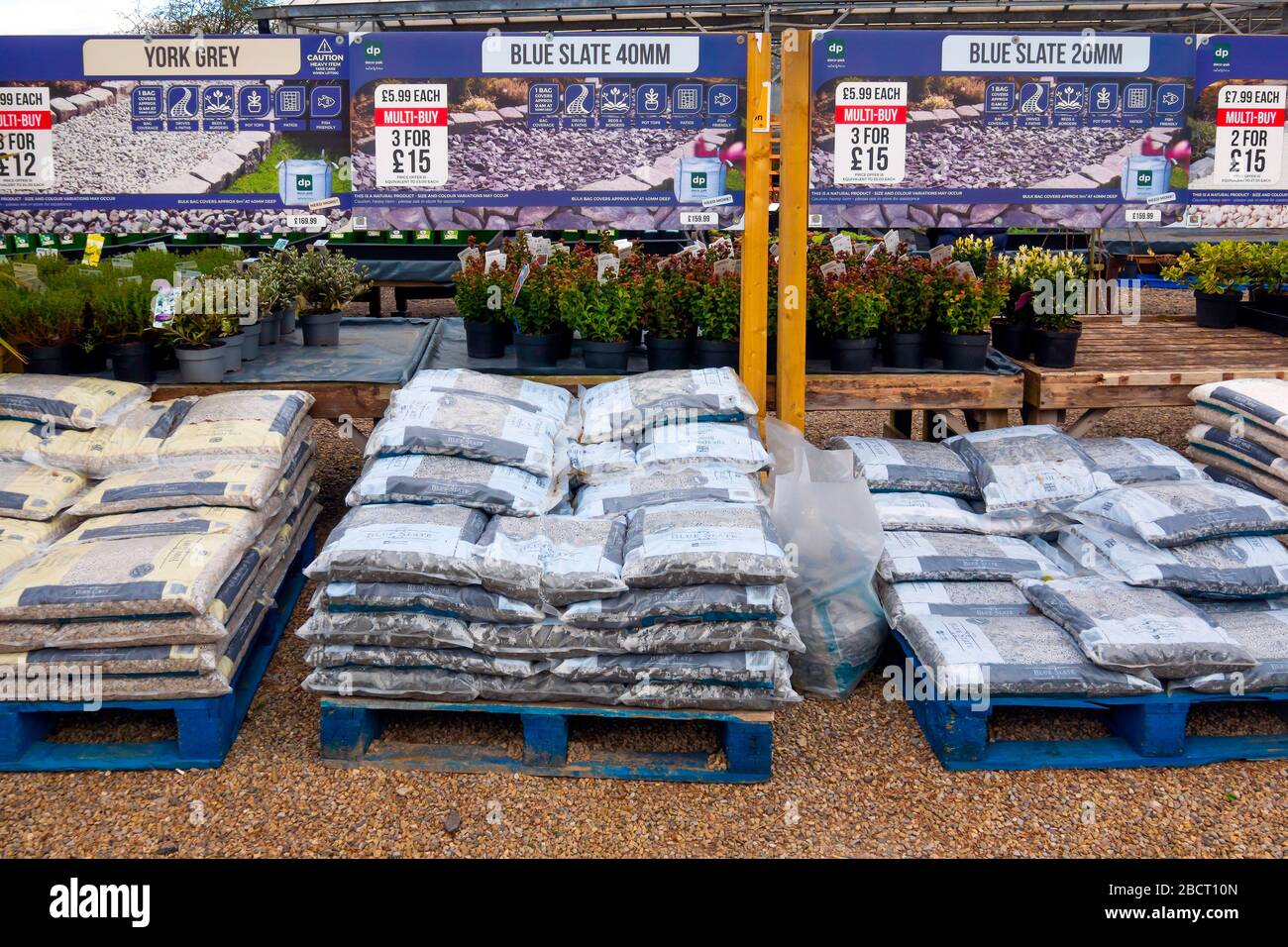 bags of slate for garden