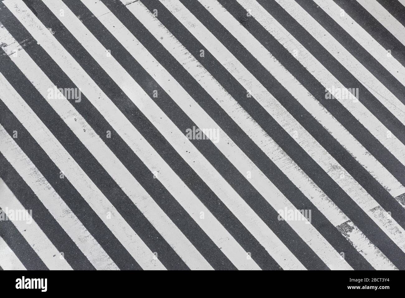 empty zebra crossing Stock Photo