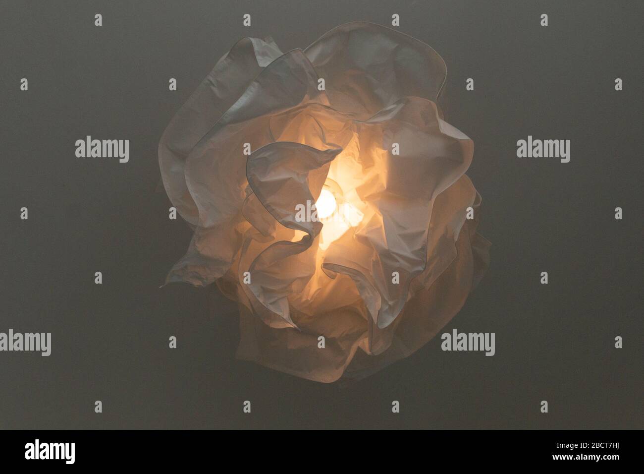 fluffy white light shade