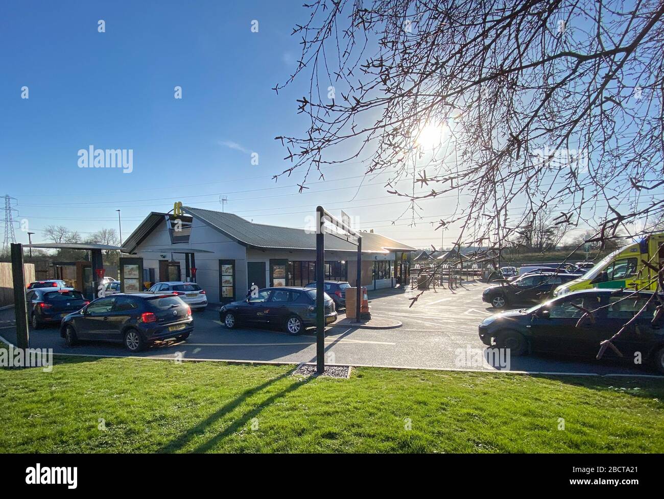 McDonald's, Bath Road, Chippenham, Wiltshire, UK. 23rd March 2020