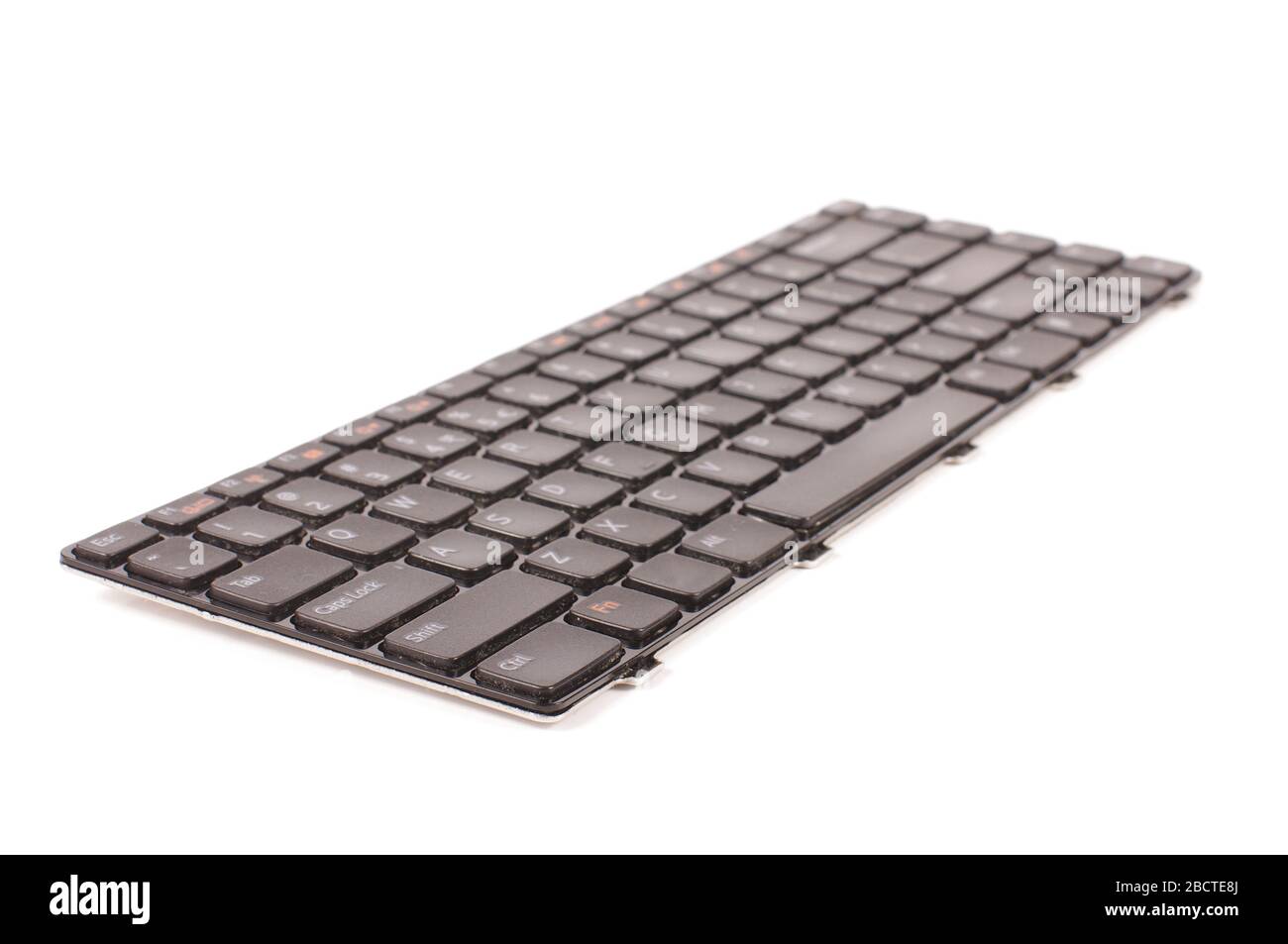 The replacement of laptop keyboard  isolated on the white background Stock Photo