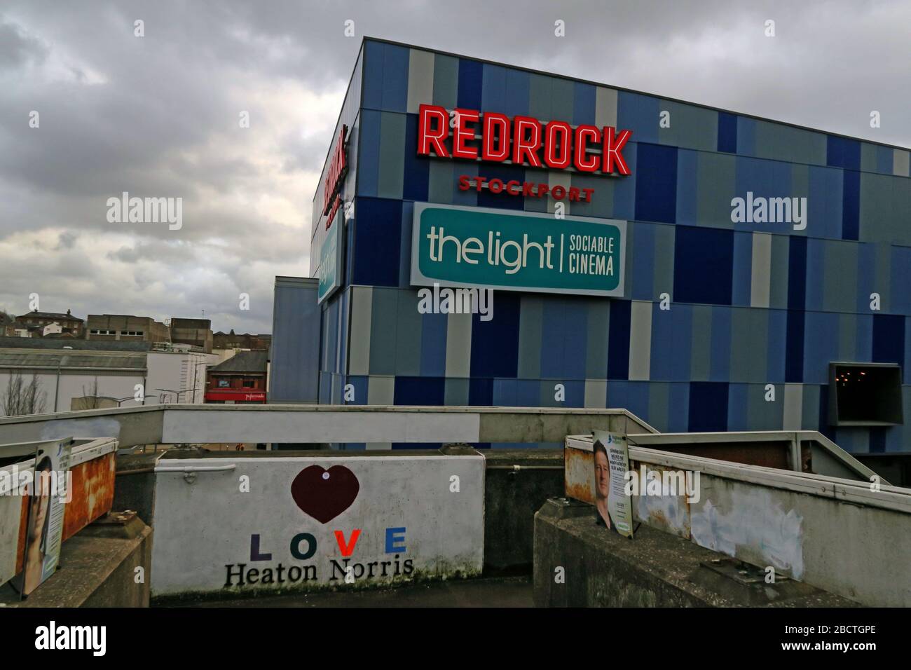 Redrock, TheLight, Unit 10, Bridgefield St, Stockport,Greater Manchester, Cheshire, England, UK,  SK1 1SA Stock Photo