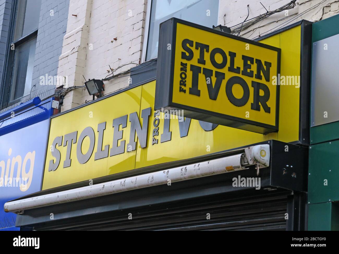 Stolen From Ivor, famous mens outfitters, Ivor Hazan, Stockport, Greater Manchester, Cheshire, England, UK, 77-79 Prince's St, Stockport SK1 1RW Stock Photo