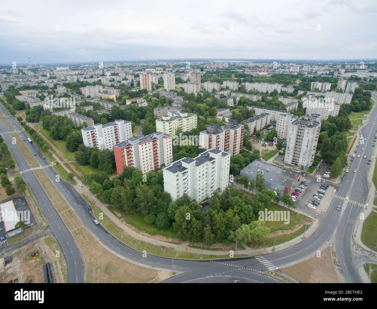 Eiguliai and Kalnieciai district in Lithuania summer time Stock Photo - Alamy