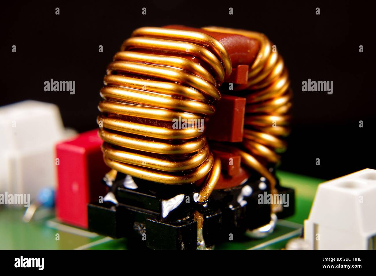 Electronic component for common mode noise filtering Stock Photo Alamy