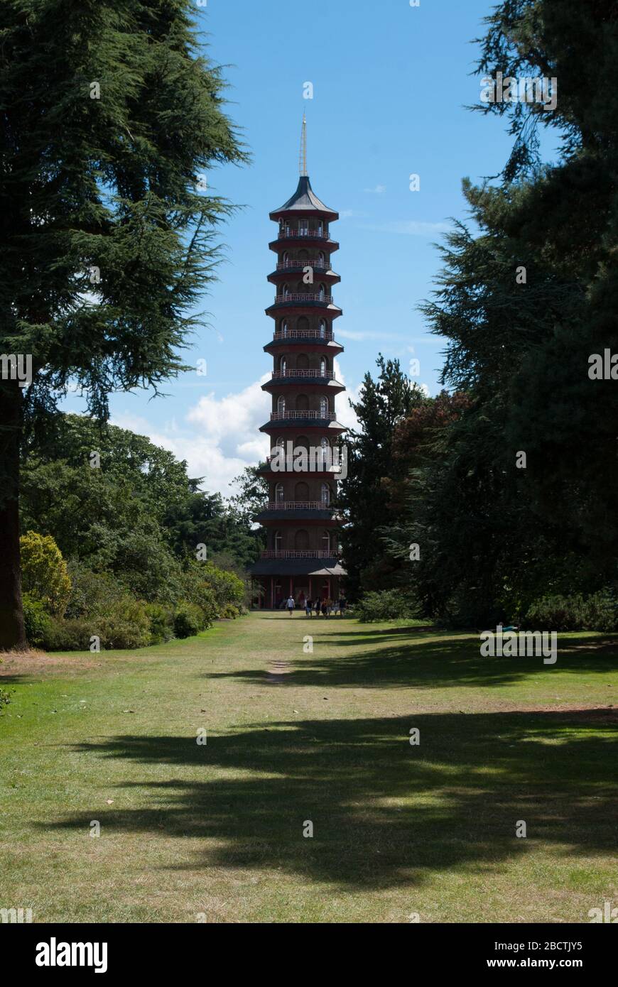 Great Pagoda Royal Botanic Gardens Kew Gardens, Richmond, London, TW9 by Sir William Chambers Stock Photo