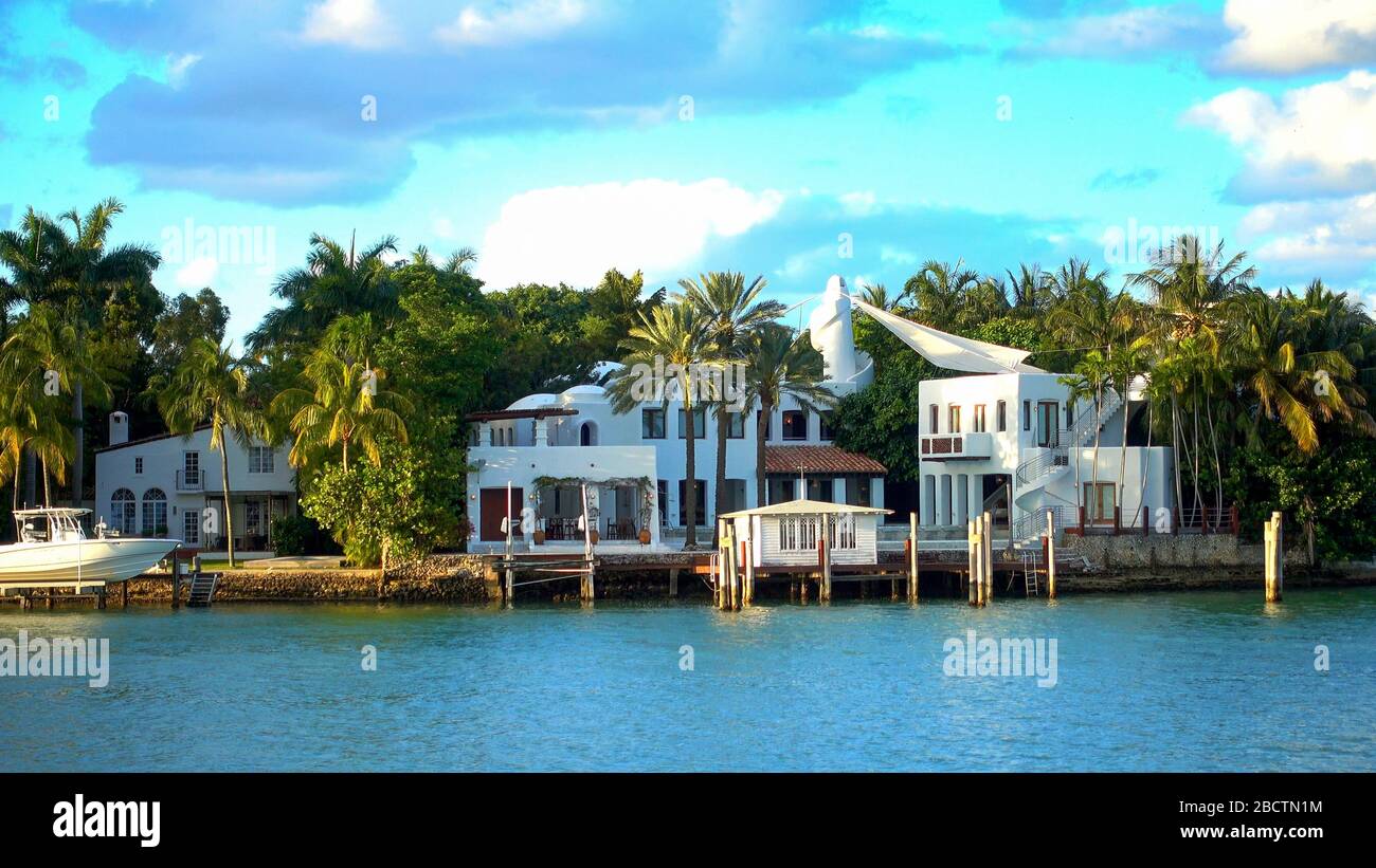 Luxury villa of Colombian singer Shakira in Miami - MIAMI, USA APRIL 10