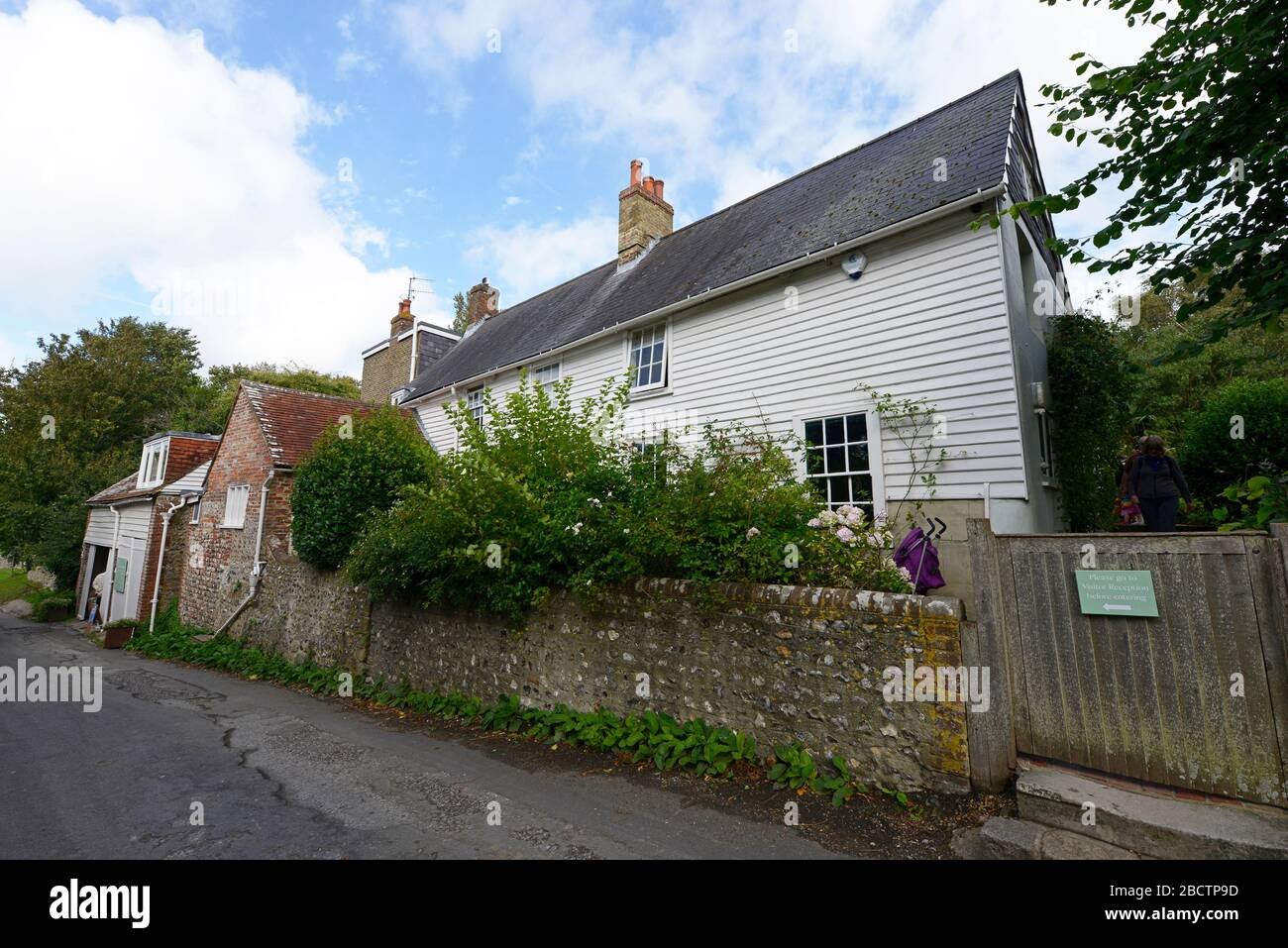 View of Monk's House, once the home of Virginia Woolf, from the road in