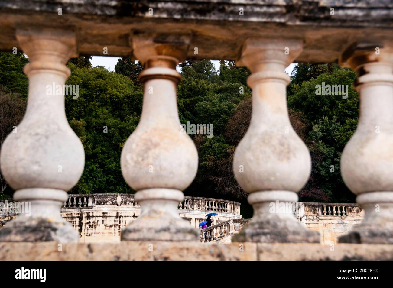 Balustrades and elaborate walkways take visitors to Jardin de la