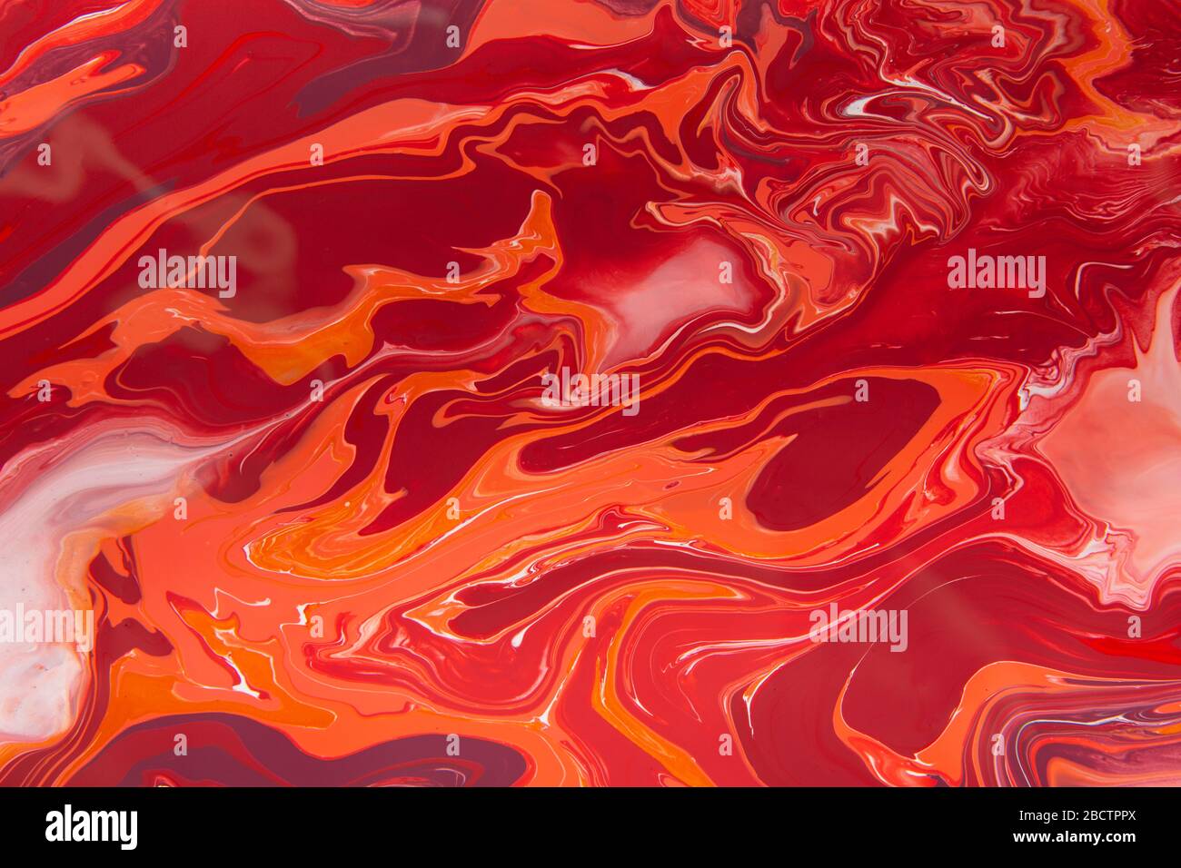 Fluid painting abstract texture, art technique, colorful mix Stock Photo