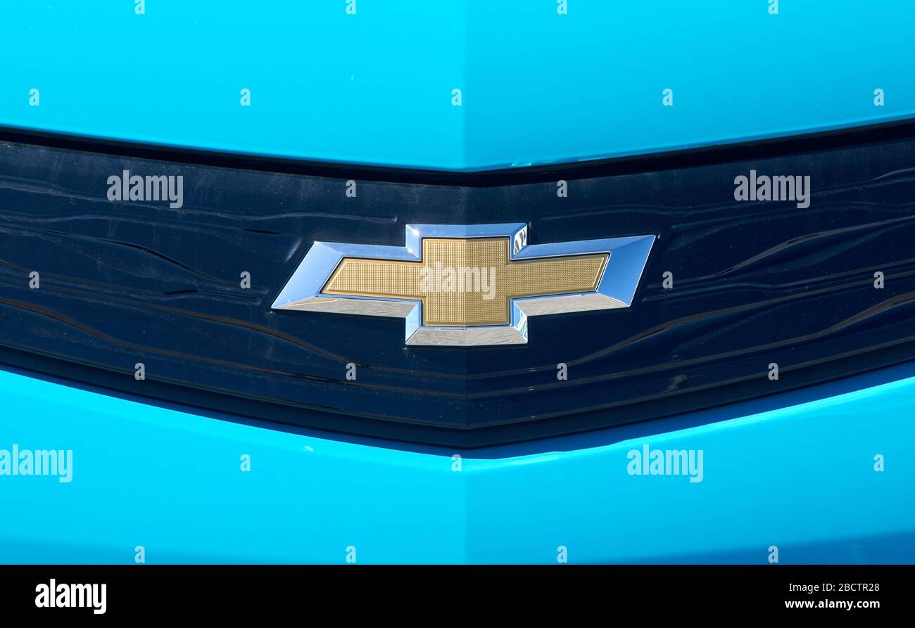 Montreal Canada April 4 2020 Chevrolet Logo Sign On A Car Chevrolet Is One Of The Most Popular And Recognizable Automotive Brands In The Us Che Stock Photo Alamy