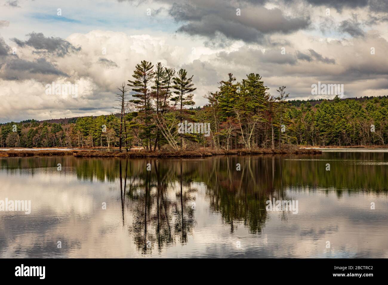 Harvard Pond, Petersham, MA Stock Photo Alamy