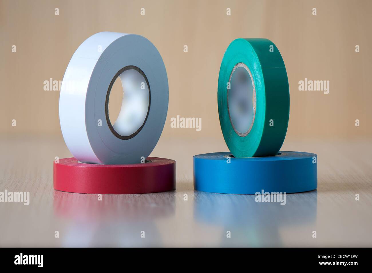Four colorful insulating tapes to insulate the twist of electrical