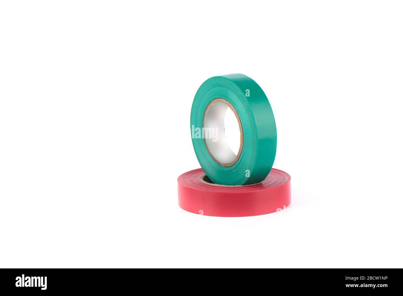 Red and green insulating tapes to insulate twisted of electrical wires