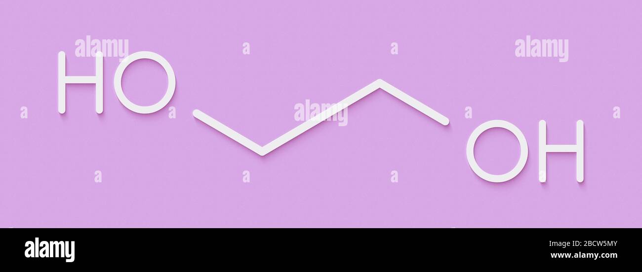 Ethylene glycol car antifreeze and polyester building block molecule