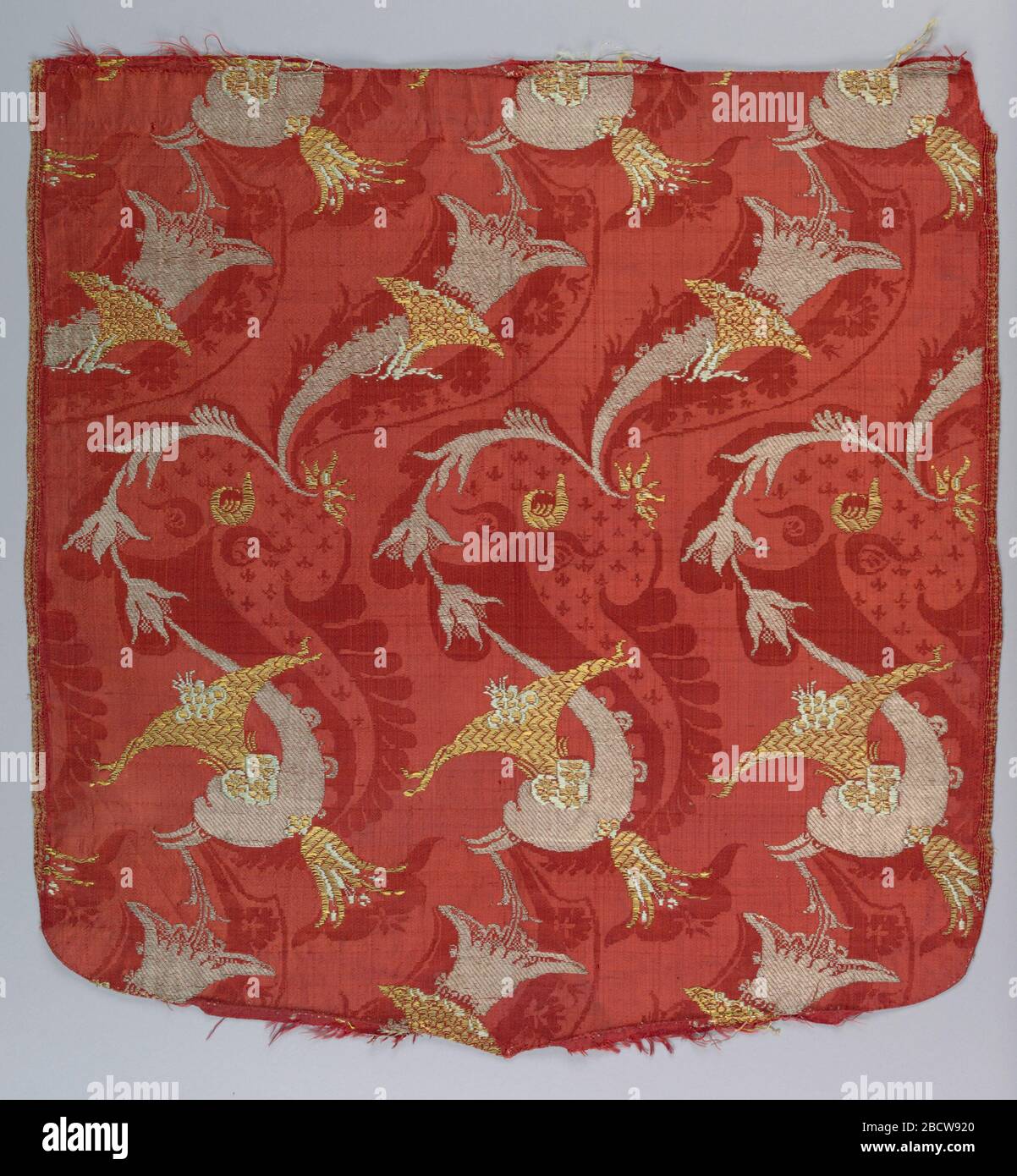 Cope hood. Research in ProgressCope hood with brocaded silk damask in