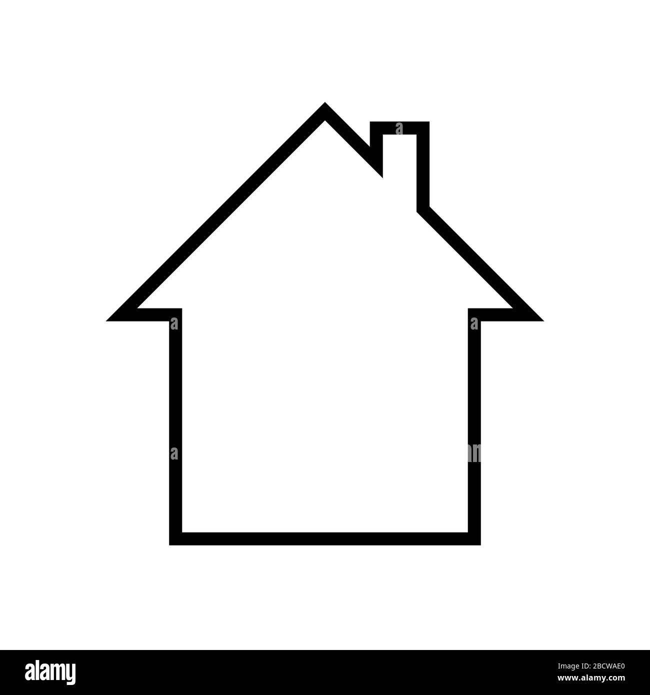 House icon Vector simple flat logo symbol Stock Vector Image & Art - Alamy