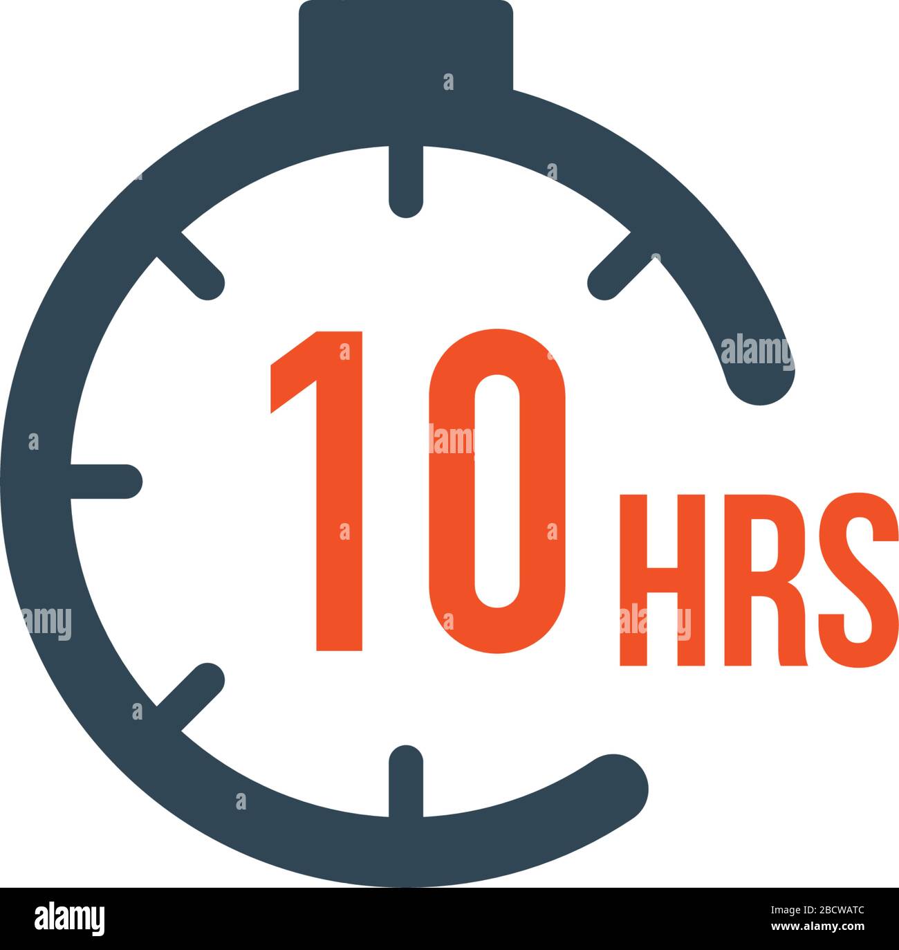 10 hours round timer or Countdown Timer icon. deadline concept. Delivery  timer. Stock Vector illustration isolated Stock Vector Image & Art - Alamy