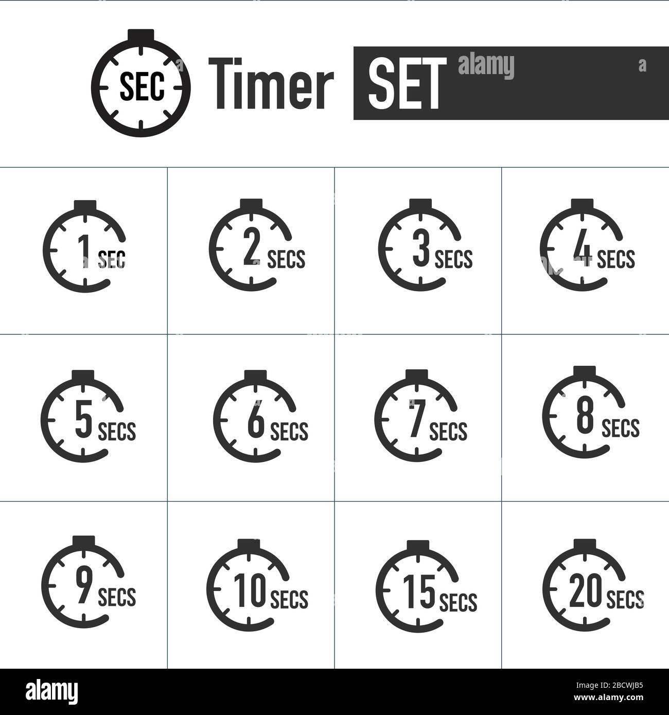 2 minutes timer, stopwatch or countdown icon. Time measure. Chronometr  icon. Stock Vector illustration isolated on white background Stock Vector  Image & Art - Alamy