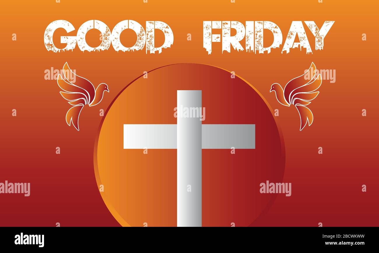 Good Friday Religious Holiday Sign Background Template. Good Friday Holy  Life Vector Template Stock Vector Image & Art - Alamy