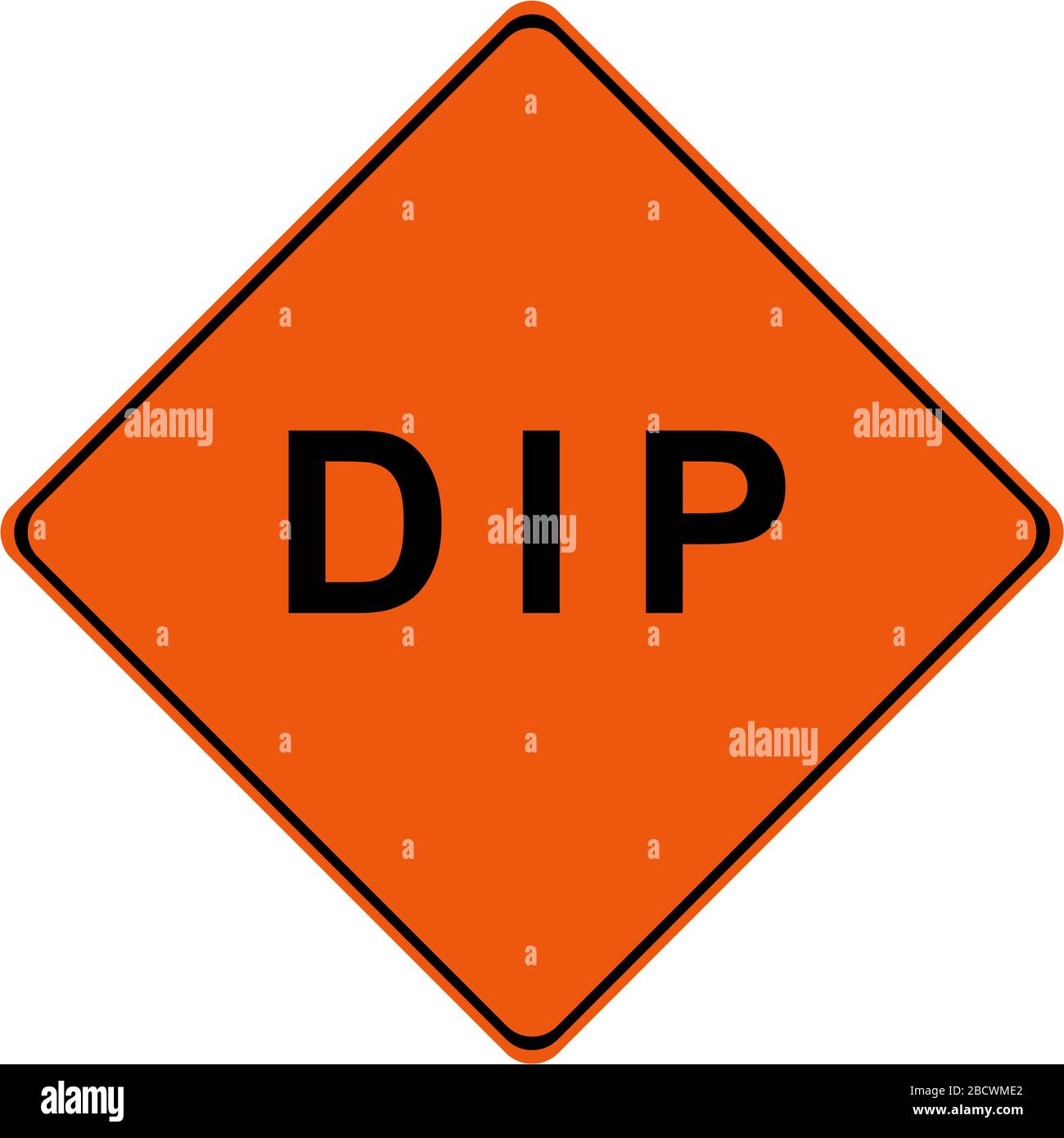 DIP traffic warning sign Stock Photo Alamy