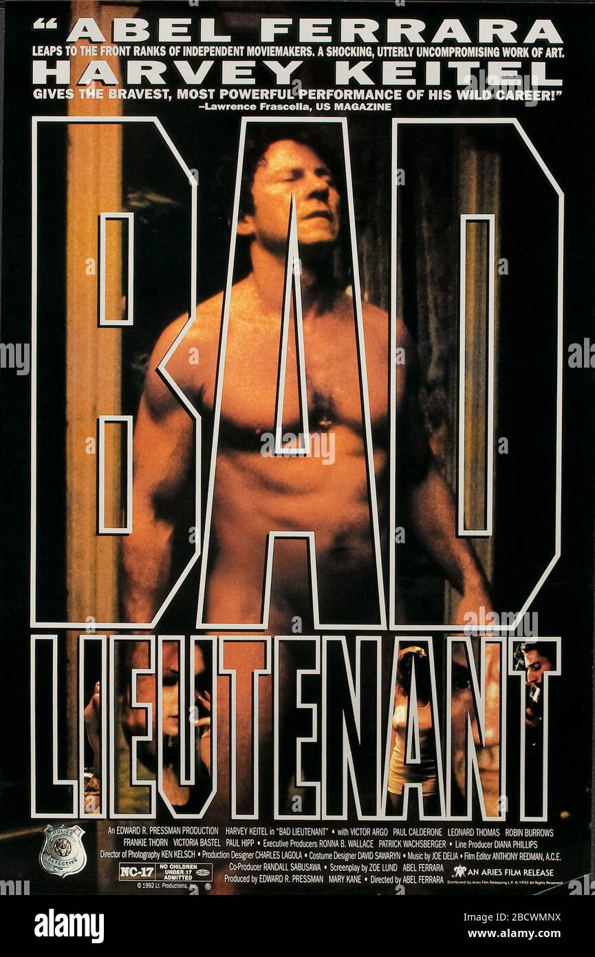 Harvey Keitel, "Bad Lieutenant" (1992), © 1999 Aries Films File