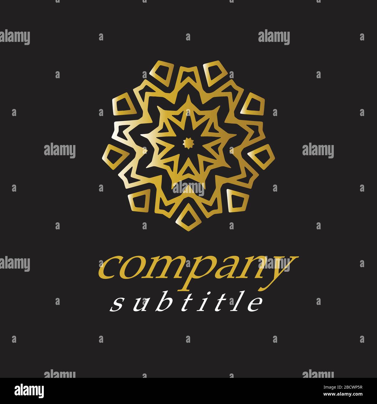 ornament logo Stock Vector