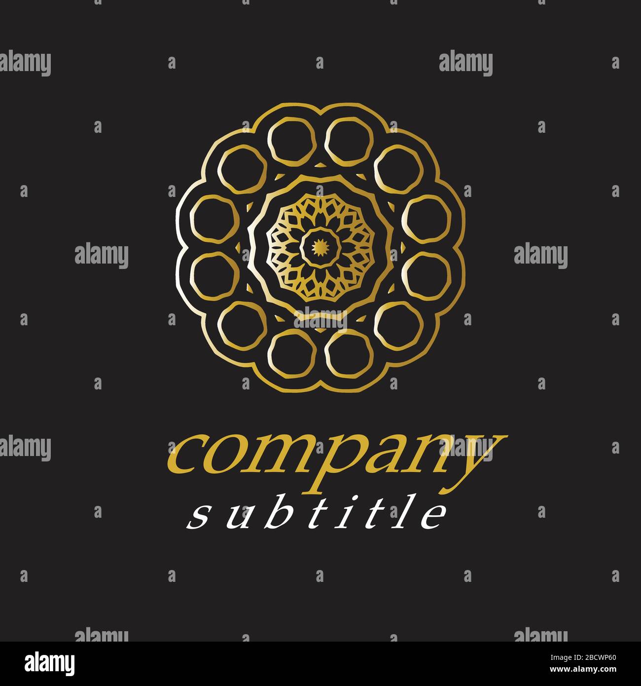 ornament logo Stock Vector
