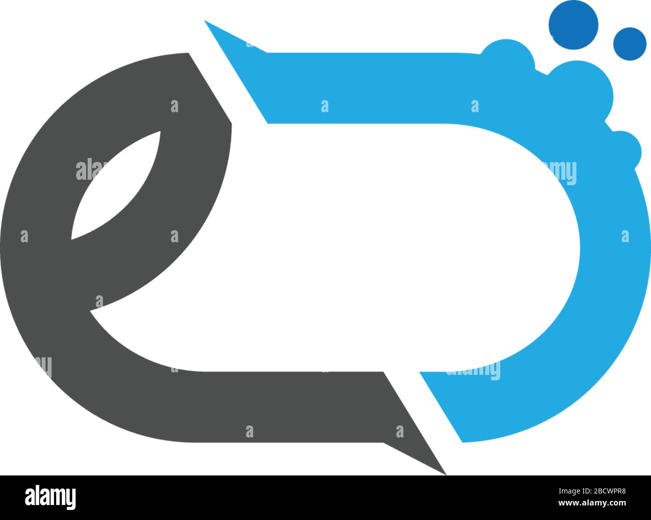 Letter ed logo images design vector Stock Vector