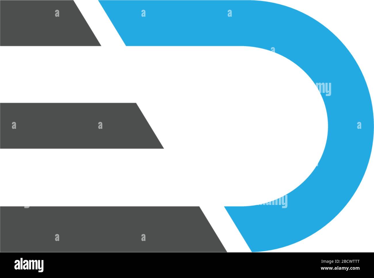 Letter ed logo images design vector Stock Vector