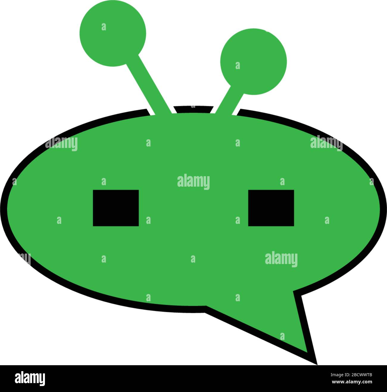 Robot logo icon vector template Stock Vector