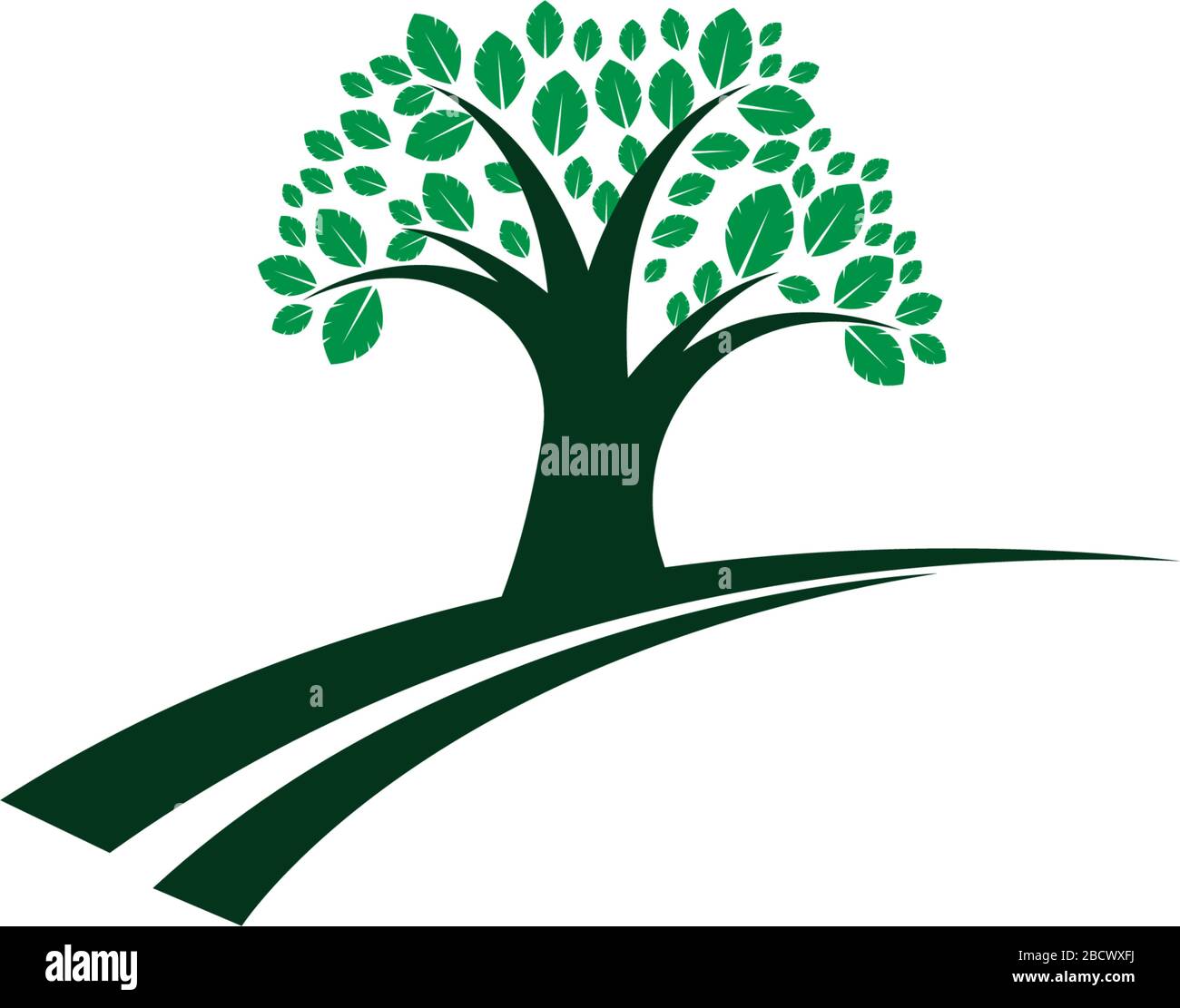 Tree icon  logo template vector illustration Stock Vector