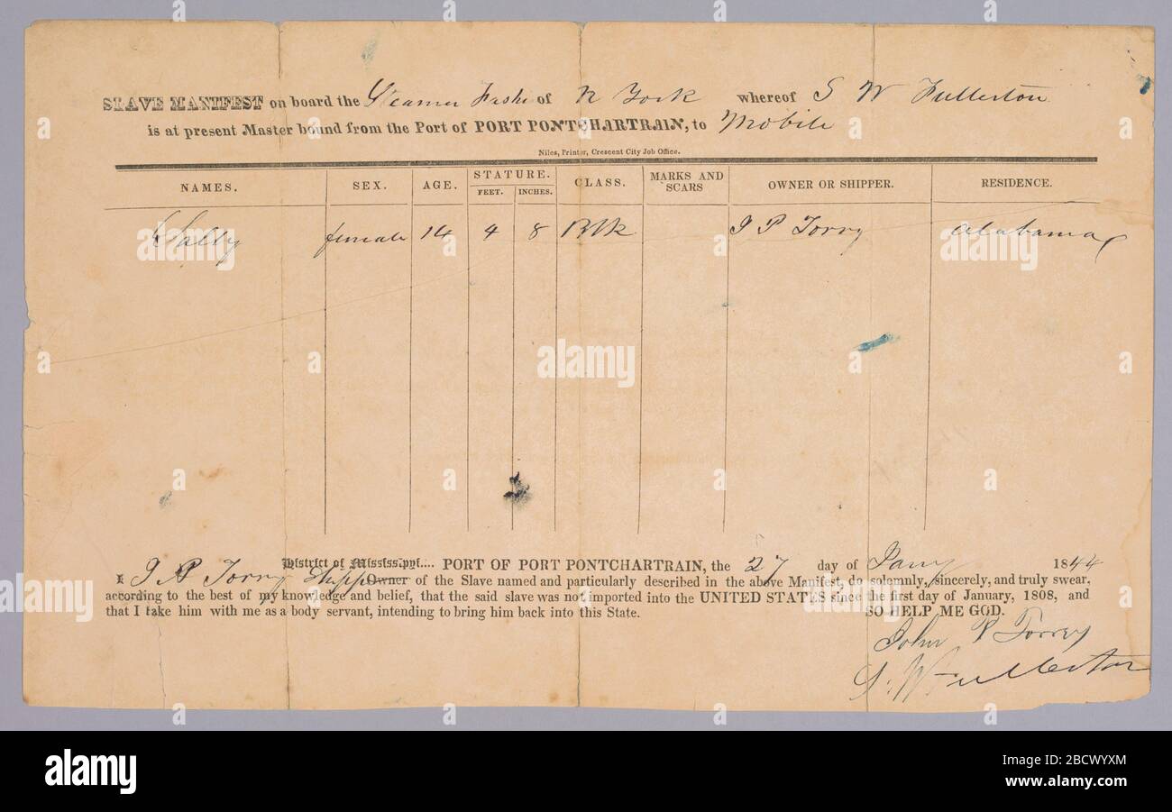 Slave owner new orleans hires stock photography and images Alamy