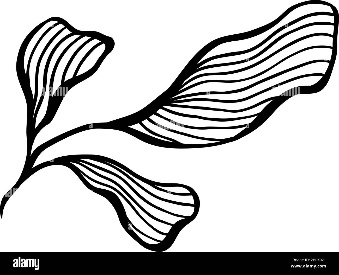 Premium Vector  Abstract wave lines. vector contour illustration. seamless  freehand drawing