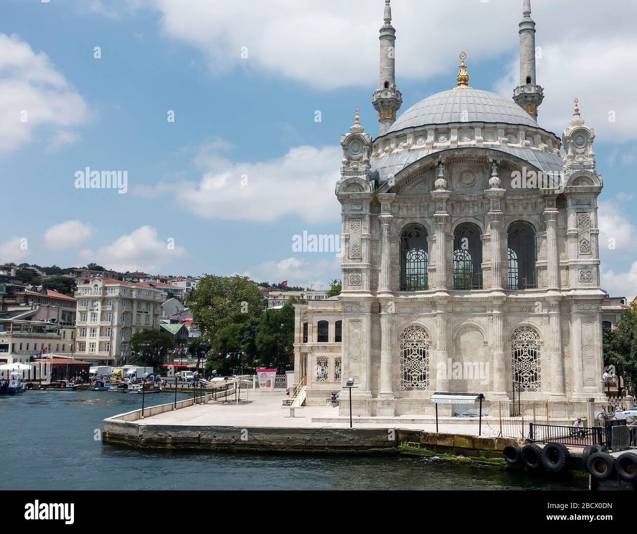 Ortaköy Mosque also kown as Mecidiye Mosque, Istanbul ,Turkey Stock Photo